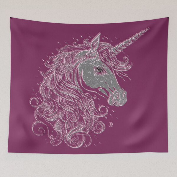 Item preview, Cute Unicorn Head, Rainbow Unicorn Art For Unicorn Fans designed and sold by haRexia.