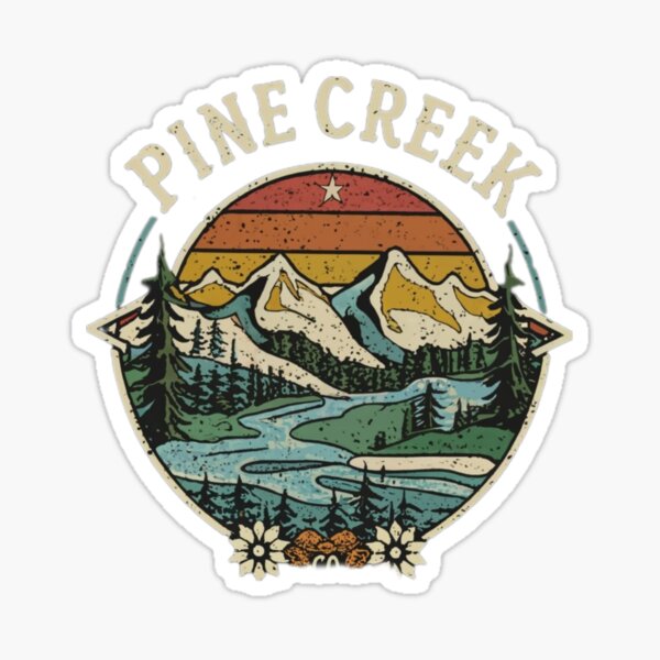 Item preview, Pine Creek - Wyoming  designed and sold by GroovyDino.