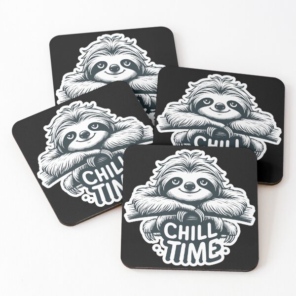 Item preview, Chill Time - Sloth Illustration designed and sold by MrERNST.