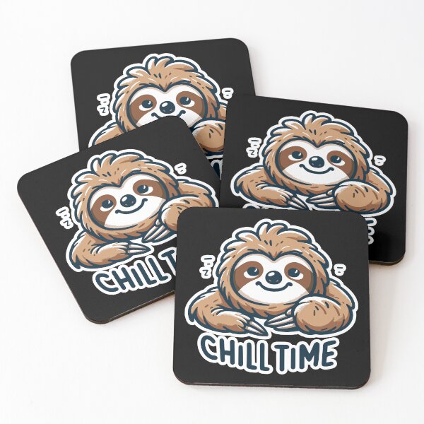Item preview, Chill Time - Sloth Illustration designed and sold by MrERNST.