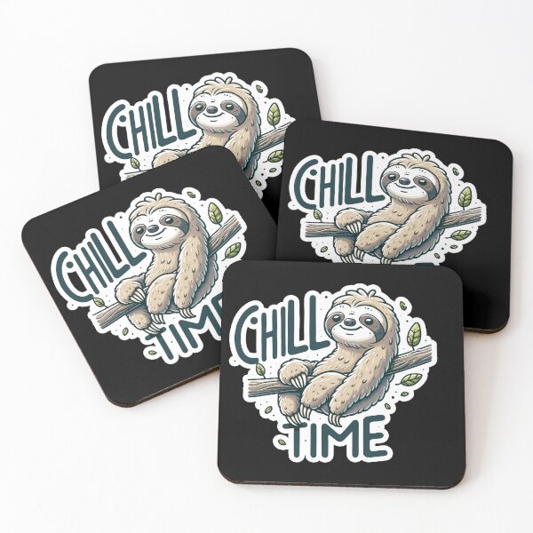 Item preview, Chill Time - Sloth Illustration designed and sold by MrERNST.