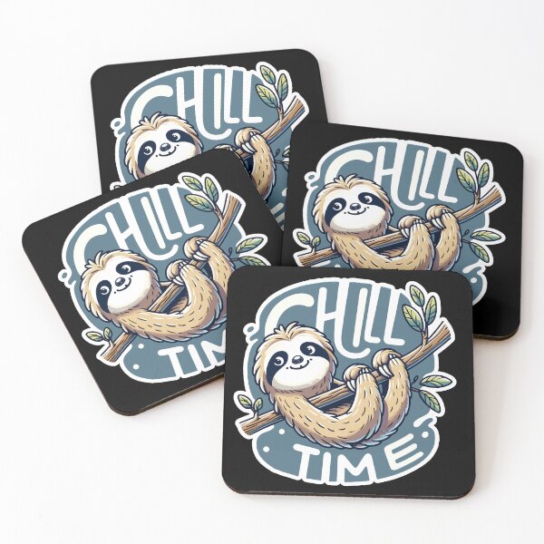 Item preview, Chill Time - Sloth Illustration designed and sold by MrERNST.