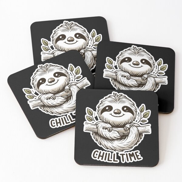 Item preview, Chill Time - Sloth Illustration designed and sold by MrERNST.