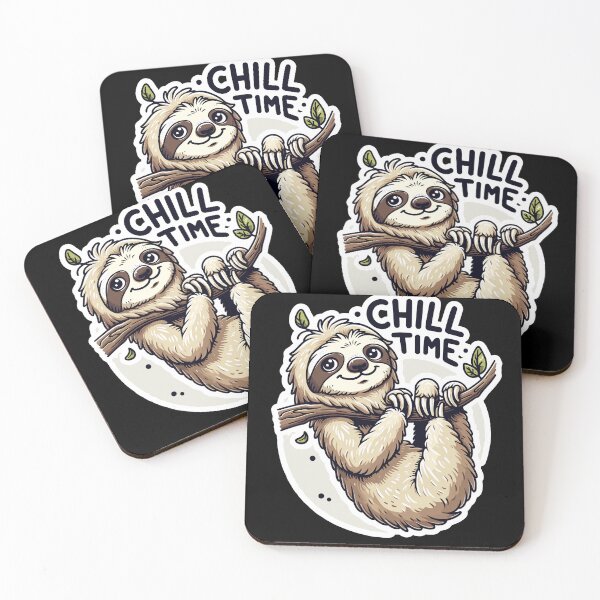 Item preview, Chill Time - Sloth Illustration designed and sold by MrERNST.