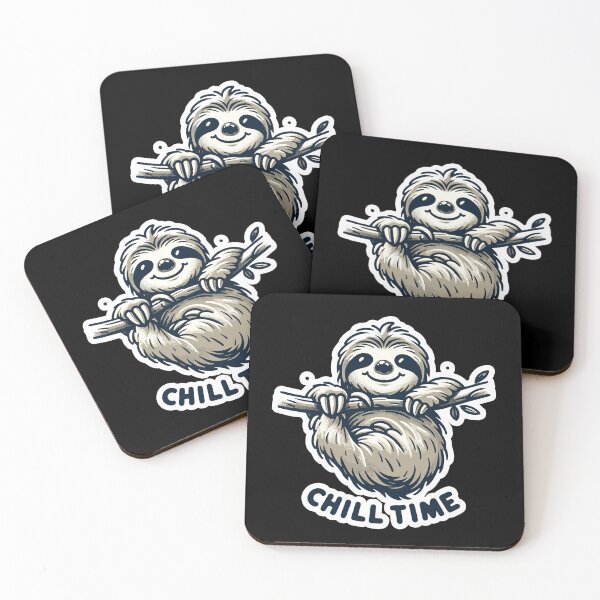 Item preview, Chill Time - Sloth Illustration designed and sold by MrERNST.