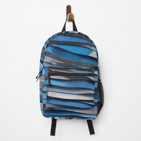 Item preview, Arte abstracto horizontal azul y gris. designed and sold by LindaV44.