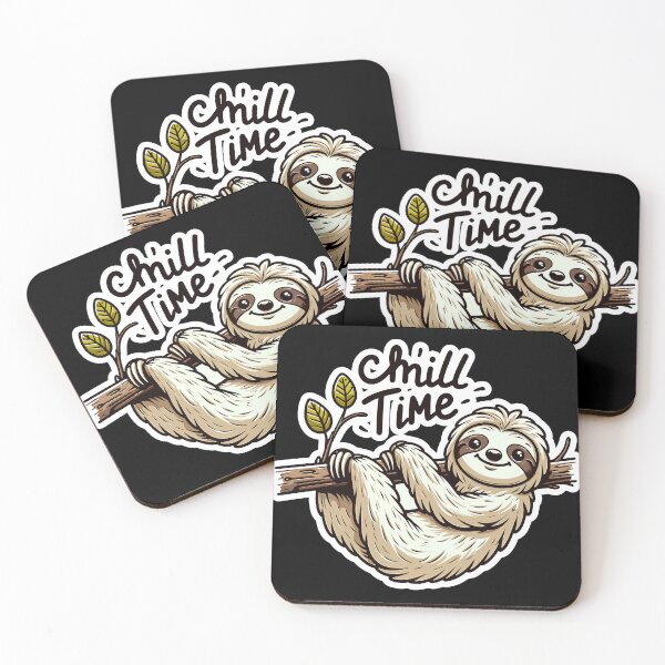Item preview, Chill Time - Sloth Illustration designed and sold by MrERNST.