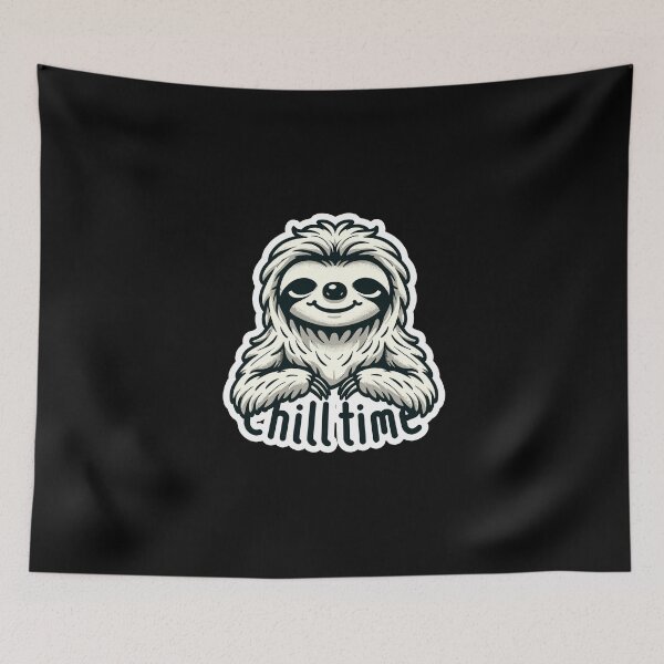 Item preview, Chill Time - Sloth Illustration designed and sold by MrERNST.