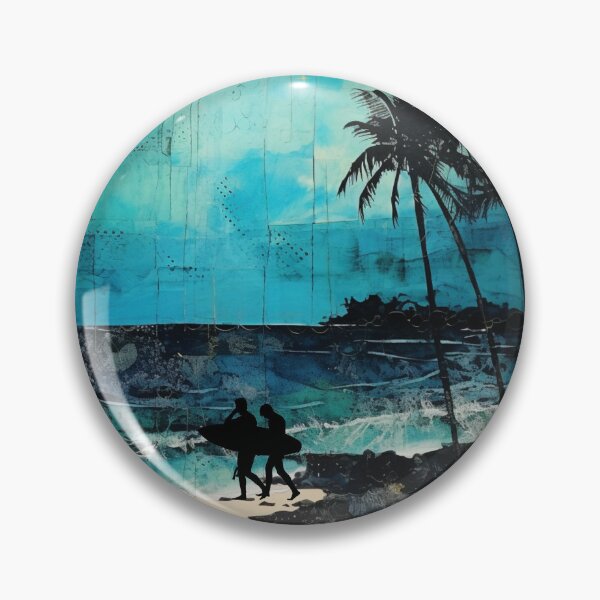 Item preview, Surf Beach at Night - Newspaper Print Style designed and sold by HausKatz.