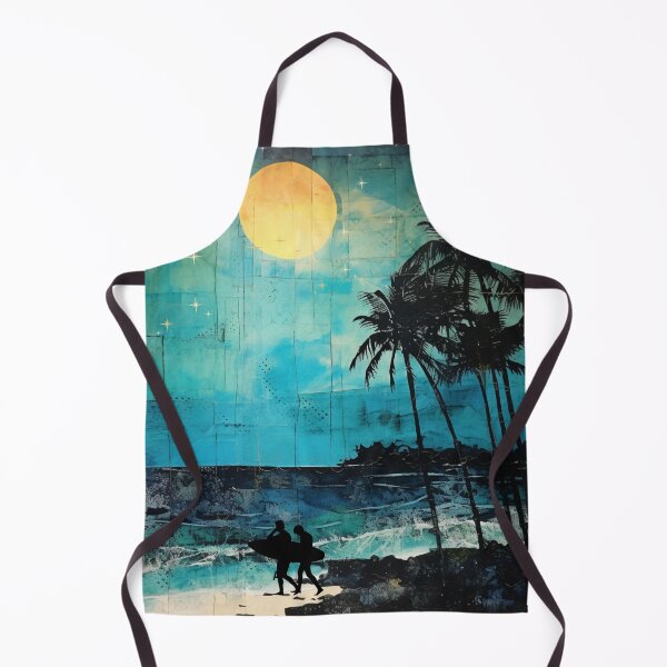 Item preview, Surf Beach at Night - Newspaper Print Style designed and sold by HausKatz.