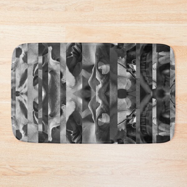 Item preview, Skull Photo Stripes - Abtract Photography in Black and White - Gothic Decor, Science Lovers, Natural History designed and sold by SageFolio.