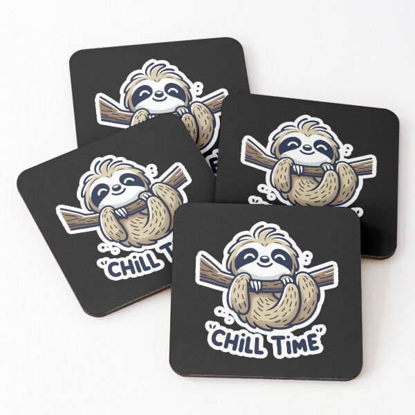 Item preview, Chill Time - Sloth Illustration designed and sold by MrERNST.