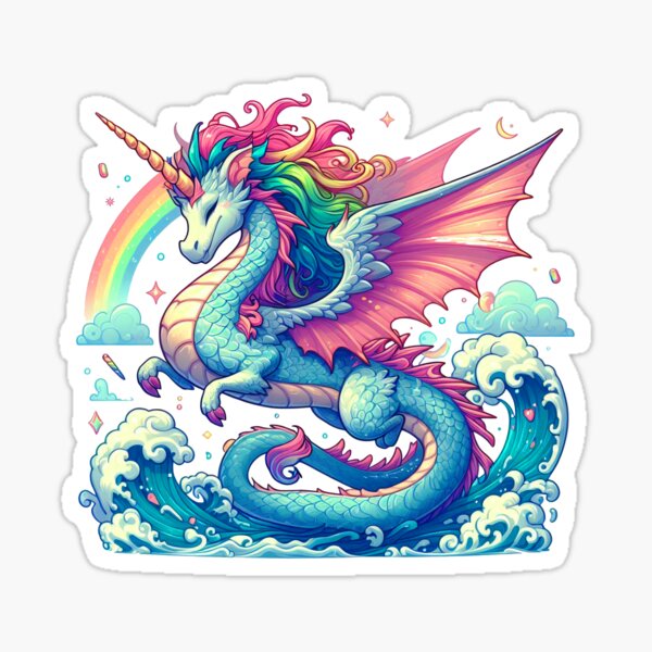 Vintage Sticko Metallic Stickers Fantasy Dragons Unicorns Knights Castles