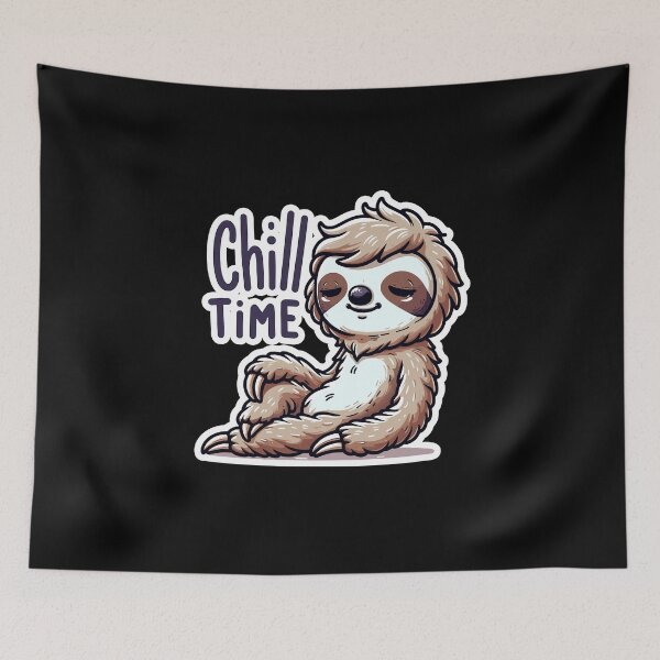 Item preview, Chill Time - Sloth Illustration designed and sold by MrERNST.