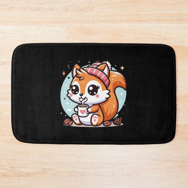 Item preview, Cute Squirrel Girl Drinking Coffee designed and sold by CoolThingss.