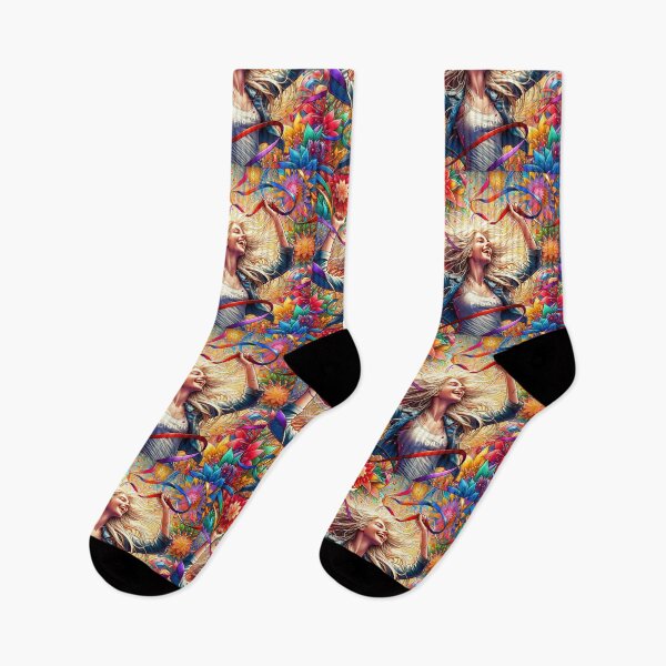 Item preview, Euphoric Bloom: Joyful Dance in Florals designed and sold by inkArtistryfine.
