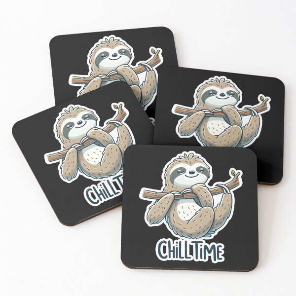 Item preview, Chill Time - Sloth Illustration designed and sold by MrERNST.