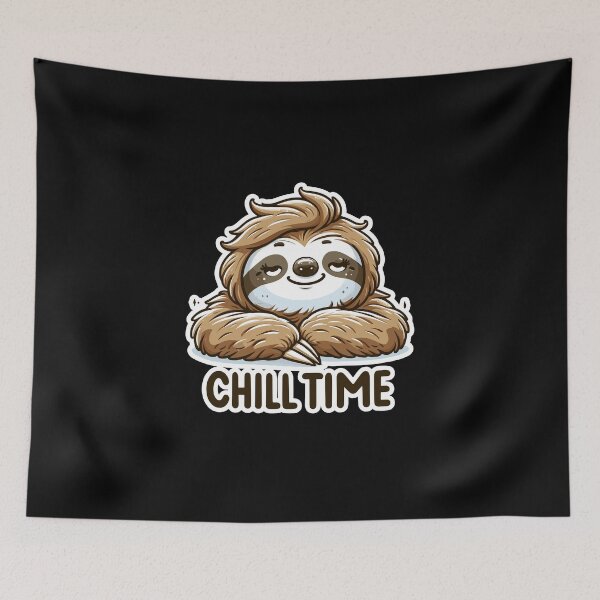 Item preview, Chill Time - Sloth Illustration designed and sold by MrERNST.