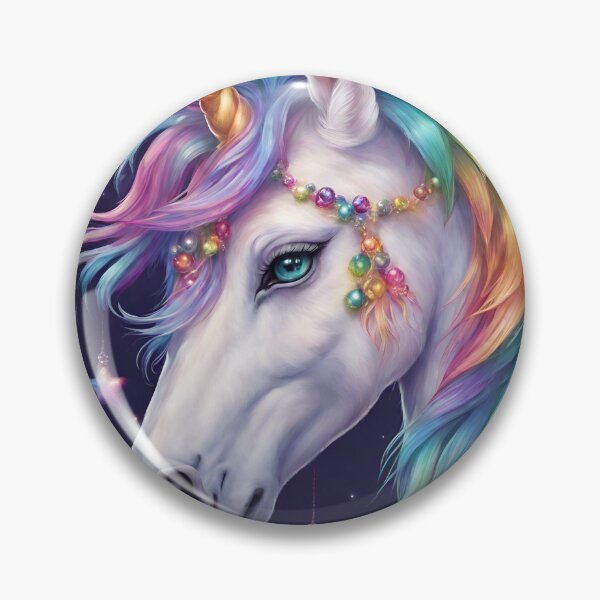 Item preview, Cute Unicorn Head, Rainbow Unicorn Art For Unicorn Fans designed and sold by haRexia.
