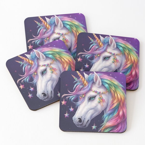 Item preview, Cute Unicorn Head, Rainbow Unicorn Art For Unicorn Fans designed and sold by haRexia.