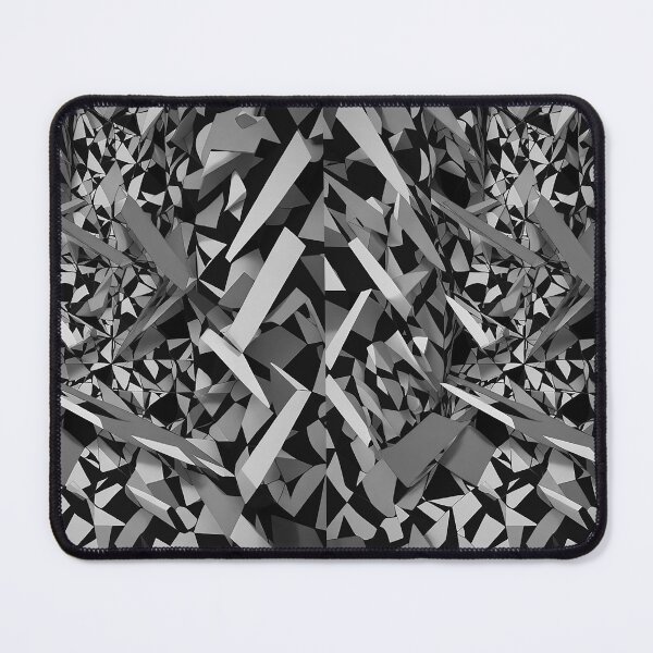 Item preview, Intertwined stalagmites fashion black and white abstract art designed and sold by Carlos Gudino.