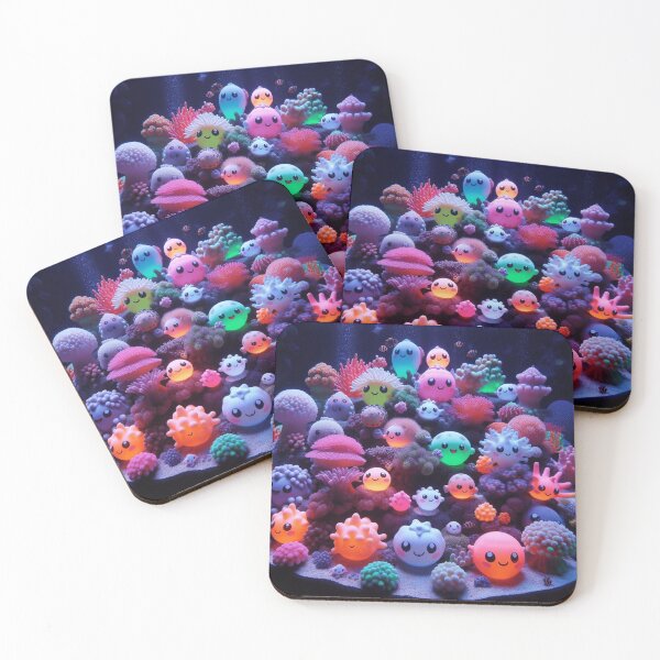 Item preview, Cute coral with faces. designed and sold by LindaV44.