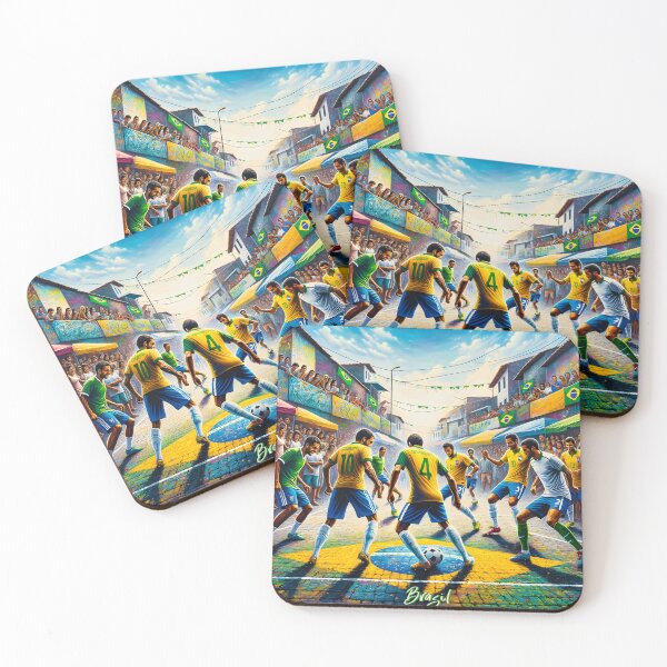 Item preview, Brazilian Street Soccer: Vibrant Culture Game designed and sold by inkArtistryfine.