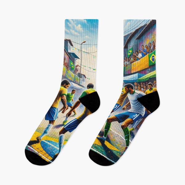 Item preview, Brazilian Street Soccer: Vibrant Culture Game designed and sold by inkArtistryfine.