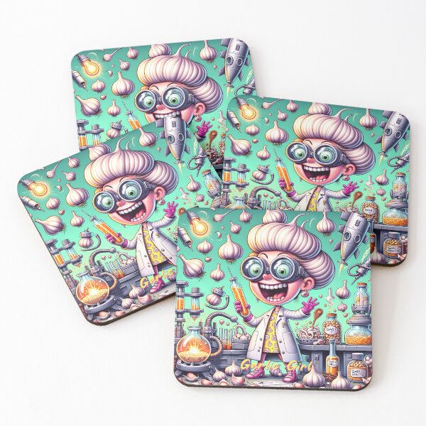 Item preview, Mad Scientist Garlic Girl: Zany Lab Adventures designed and sold by inkArtistryfine.
