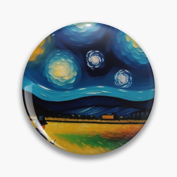 Item preview, "New Year's Eve Impression: Oil Painting, Van Gogh Style Celebration" designed and sold by Huycao211.