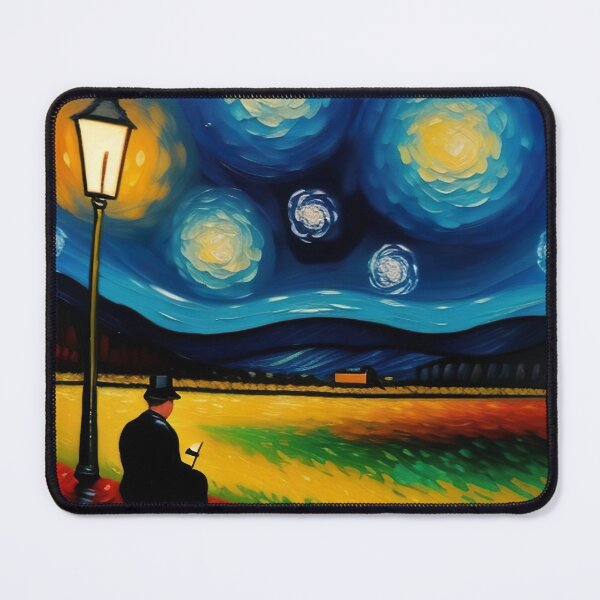 Item preview, "New Year's Eve Impression: Oil Painting, Van Gogh Style Celebration" designed and sold by Huycao211.