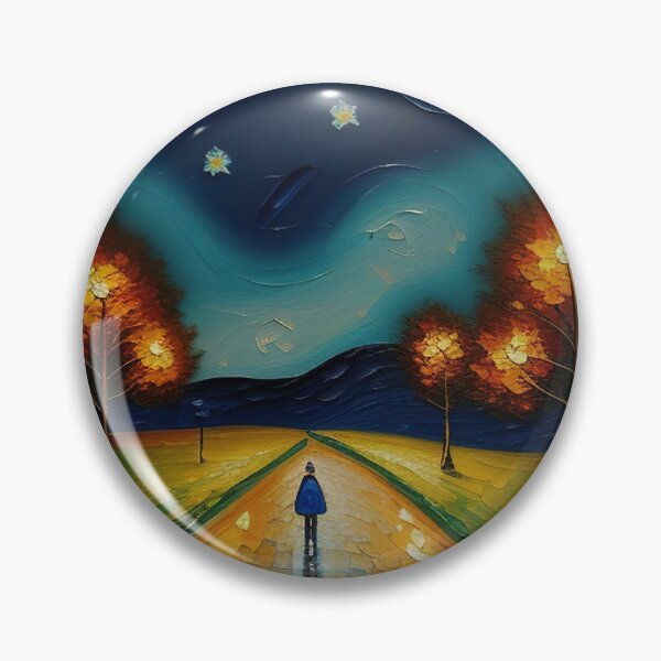 Item preview, "New Year's Eve Impression: Oil Painting, Van Gogh Style Celebration" designed and sold by Huycao211.
