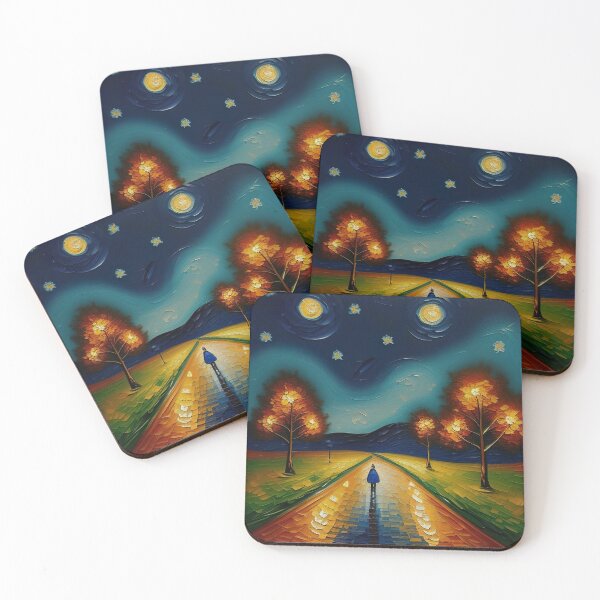 Item preview, "New Year's Eve Impression: Oil Painting, Van Gogh Style Celebration" designed and sold by Huycao211.