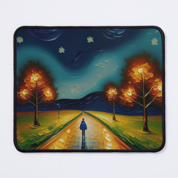Item preview, "New Year's Eve Impression: Oil Painting, Van Gogh Style Celebration" designed and sold by Huycao211.