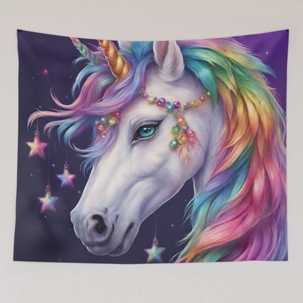 Item preview, Cute Unicorn Head, Rainbow Unicorn Art For Unicorn Fans designed and sold by haRexia.