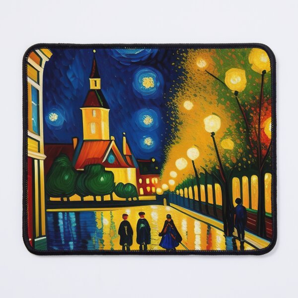 Item preview, "New Year's Eve Impression: Oil Painting, Van Gogh Style Celebration" designed and sold by Huycao211.