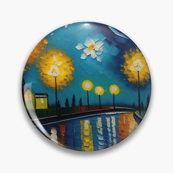 Item preview, "New Year's Eve Impression: Oil Painting, Van Gogh Style Celebration" designed and sold by Huycao211.