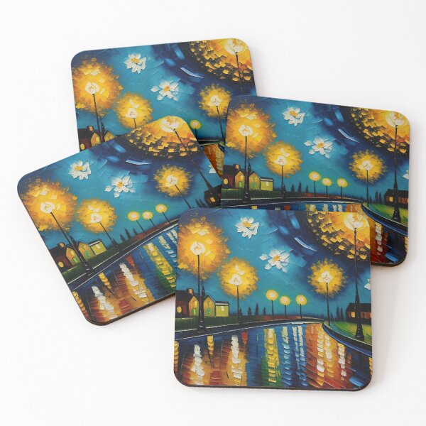Item preview, "New Year's Eve Impression: Oil Painting, Van Gogh Style Celebration" designed and sold by Huycao211.