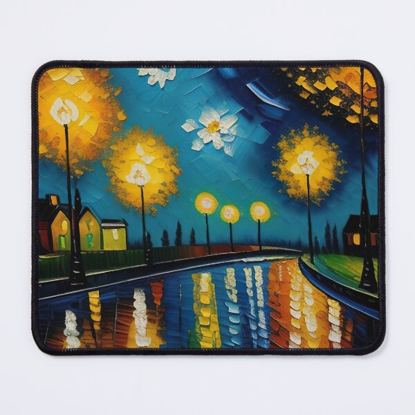 Item preview, "New Year's Eve Impression: Oil Painting, Van Gogh Style Celebration" designed and sold by Huycao211.