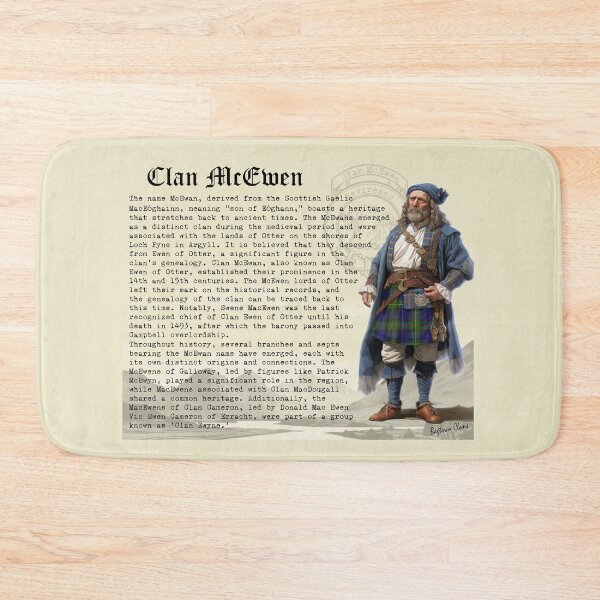 Item preview, McEwen Scottish Clan History  designed and sold by BagTown Clans.