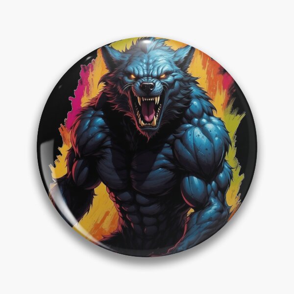 Item preview, Werewolf on a colorful fantasy background. designed and sold by BajanTees.