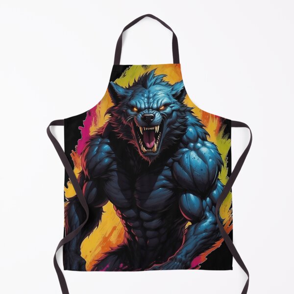 Item preview, Werewolf on a colorful fantasy background. designed and sold by BajanTees.