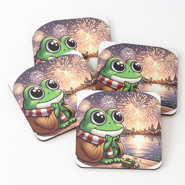 Item preview, "Festive Frog: Heartwarming New Year's Eve Watch by the Lake" designed and sold by Huycao211.