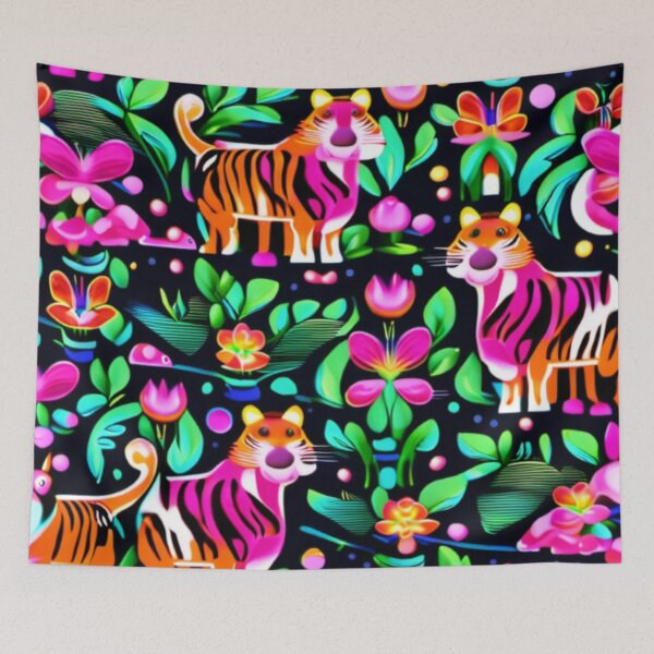 Item preview, Wave of Tigers designed and sold by Artfromkellyann.