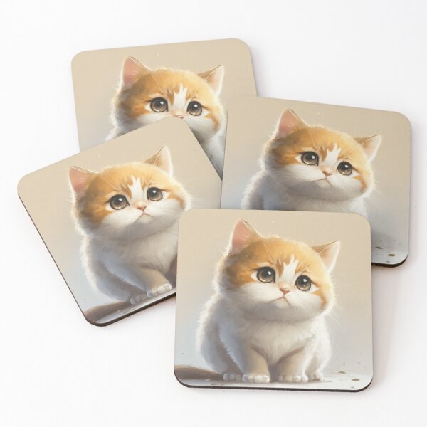 Item preview, Gingersnap - Cute Ginger Kitten Illustration designed and sold by CuddlesCartoons.