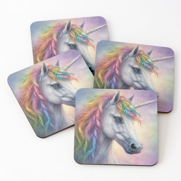 Item preview,  Cute Unicorn Head, Rainbow Unicorn Art For Unicorn Fans designed and sold by haRexia.