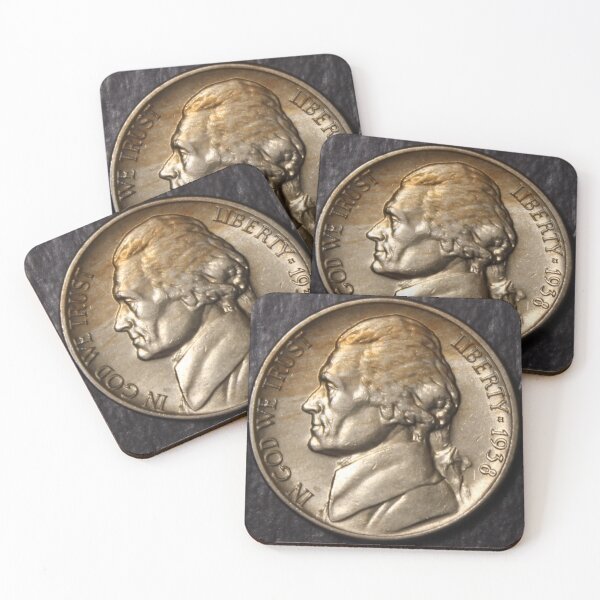 Item preview, 1938 S Jefferson Nickel Choice AU designed and sold by coinsxcrochet.