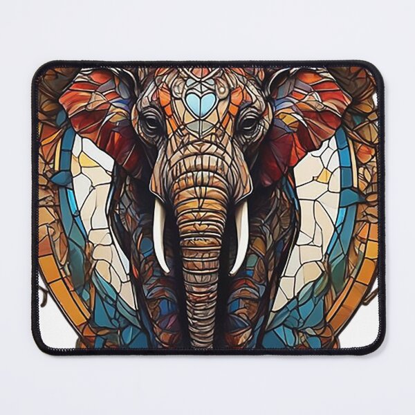 Item preview, Stained Glass Elephant designed and sold by likbatonboot.