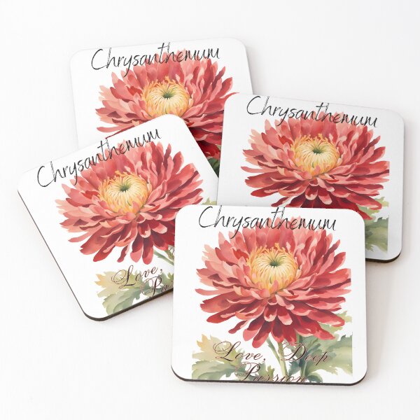 Item preview, Language of flowers, Chrysanthemum designed and sold by DesignsbyVelvet.