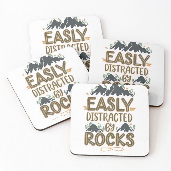 Item preview, Easily Distracted By Rocks perfect design for a mountain climber designed and sold by FashionFlock.